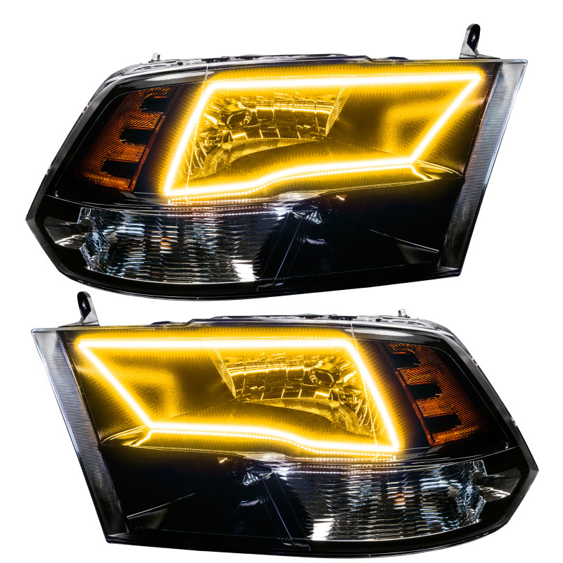 Oracle 09-17 RAM 1500 TRX Quad Pre-Assembled Headlights Blk Housing - w/ BC1 Controller - 7121-335 User 1