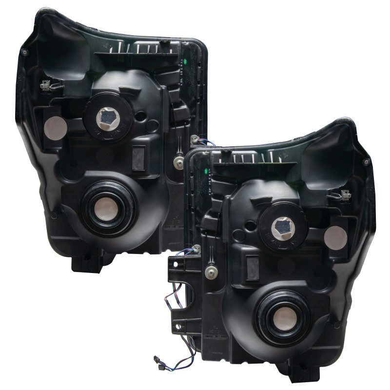 Oracle 11-16 Ford F250/350 LED HL - Black - ColorSHIFT w/ BC1 Controller - 8159-335 User 1