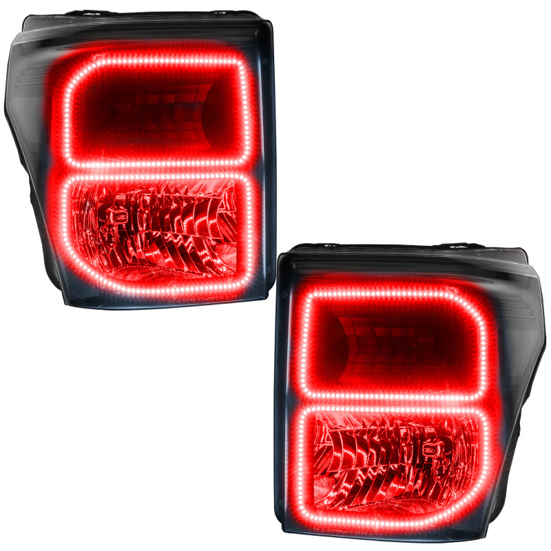 Oracle 11-16 Ford F250/350 LED HL - Black - ColorSHIFT w/ BC1 Controller - 8159-335 User 1