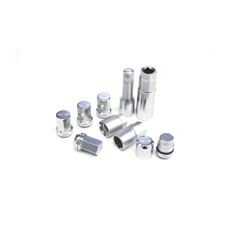 Rays M12x1.50 19mm Hex w/ 2 Piece Double Lock Nut Set - Chrome - W19DL12150C User 1