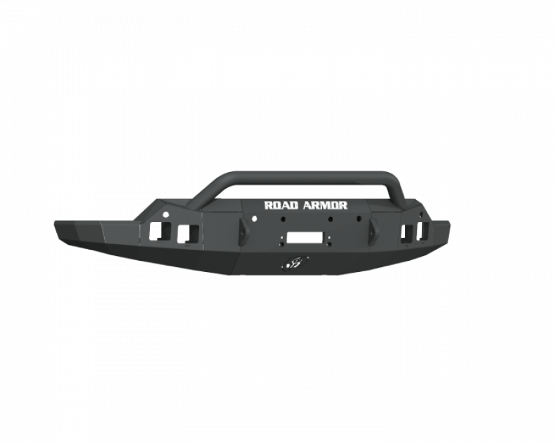 Road Armor 19-21 GMC Sierra 1500 Stealth Front Winch Bumper w/ Pre-Runner Guard - Tex Blk - 2191F4B User 1