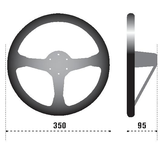 Sparco Steering Wheel 325 Suede Black - 015R325CSN Photo - Primary