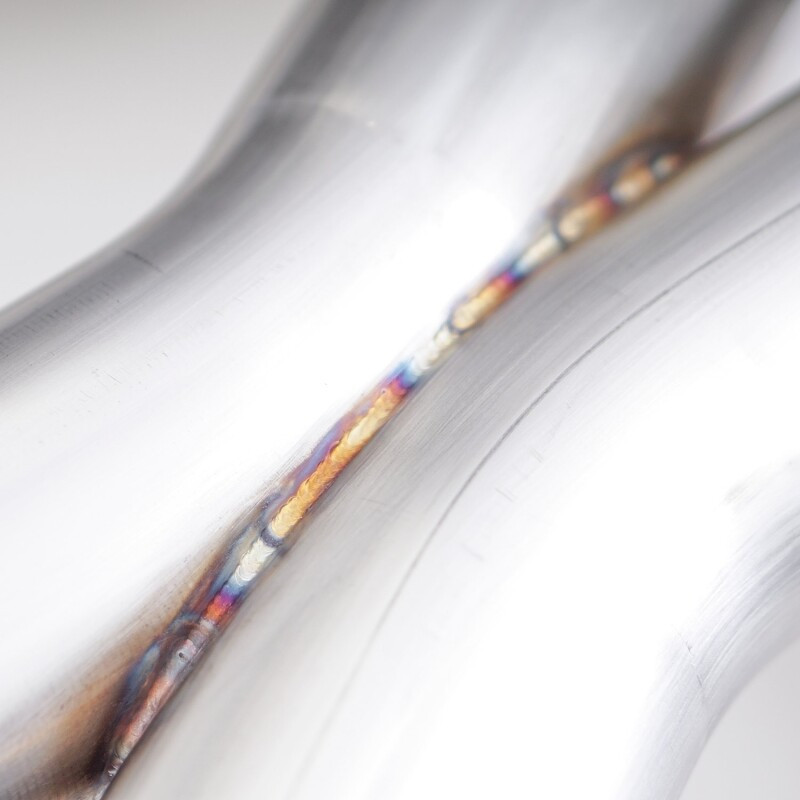 Stainless Works 18-21 Ford Mustang GT 3in Legend Series Catback X-Pipe w/Quad Tips w/o Active Valves - M18CBXFCL Photo - Close Up