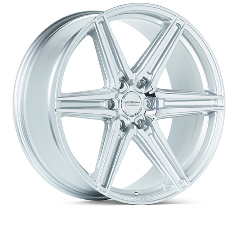 Vossen HF6-2 22x9.5 / 6x139.7 / ET20 / Deep Face / 106.1 - Silver Polished Wheel - HF62-2G20 Photo - Primary