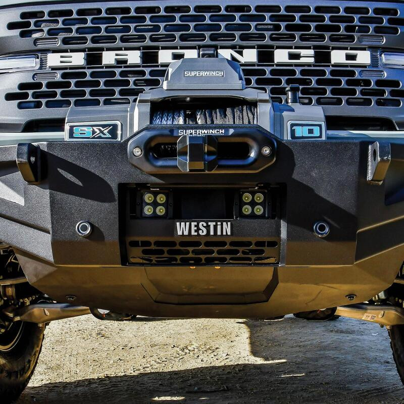 Westin 21-23 Ford Bronco(excl. Bronco Sport) XTS Skid Plate - Textured Black - 59-721255 Photo - Mounted