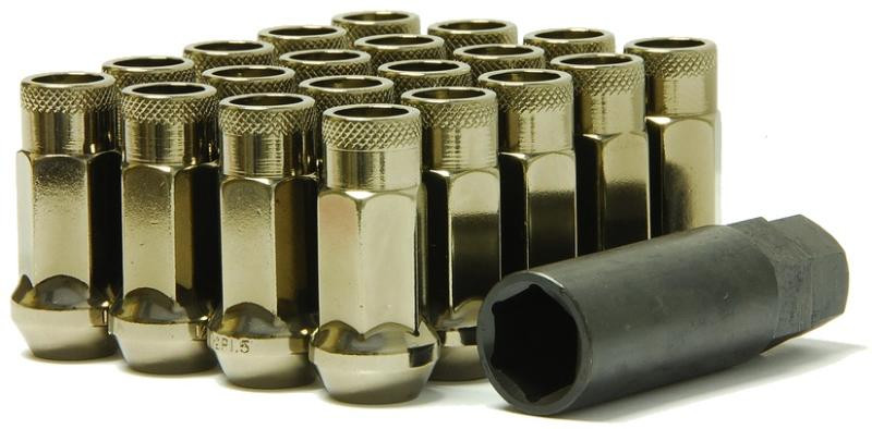 Wheel Mate Muteki SR48 Open End Lug Nuts - Titanium 12x1.50 48mm - 32906T Photo - Primary