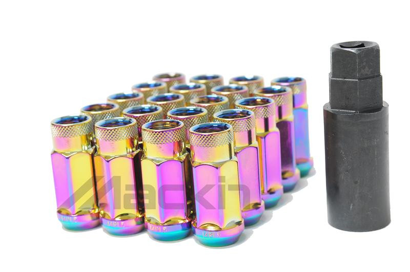 Wheel Mate Monster Open End Lug Nut Set of 20 - Black 14x1.50 - 33006B Photo - Primary
