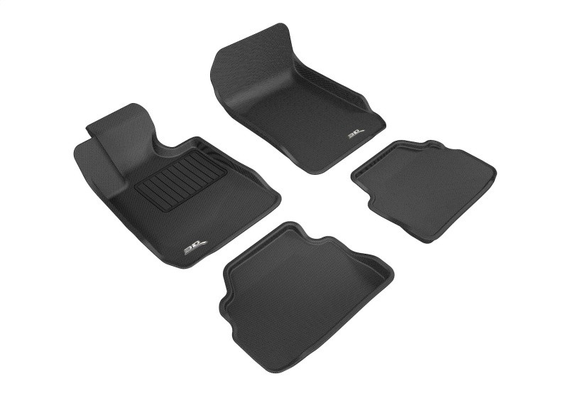 3D MAXpider 2007-2013 BMW 3 Series E92 Kagu 1st & 2nd Row Floormats - Black - L1BM02501509 Photo - Primary