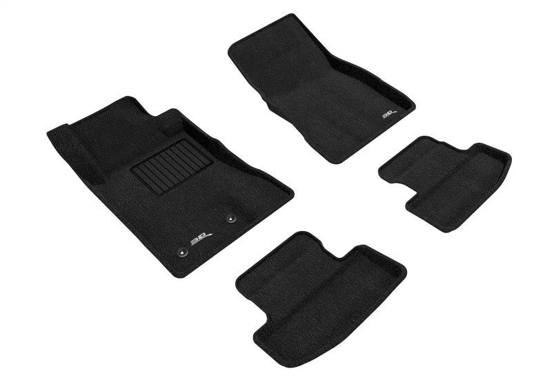 3D MAXpider 15-22 Ford Mustang Elegant 1st 2nd Row (2 Eyelets) - Floor Mat Set (Black) - L1FR08504709 Photo - Primary