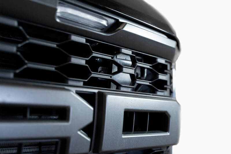 Addictive Desert Designs 21-22 Ford Raptor Adaptive Cruise Control Relocation Bracket - AC2101501NA Photo - Mounted