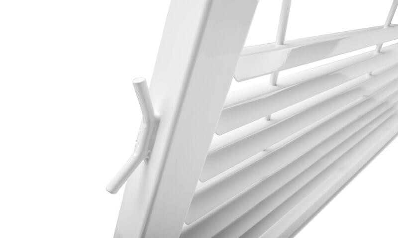 BackRack 17-20 Ford F-250/350/450 SD Louvered Rack Frame ONLY (Req. HW) - White - 12800W Photo - Close Up