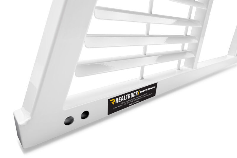 BackRack 17-20 Ford F-250/350/450 SD Louvered Rack Frame ONLY (Req. HW) - White - 12800W Photo - Close Up