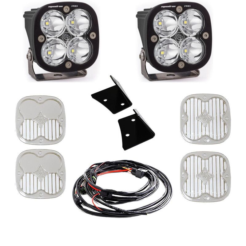 Baja Designs 07-18 Jeep Wrangler JK Squadron Pro Spot A-Pillar Kit LED Light Pods - White - 447797 User 1