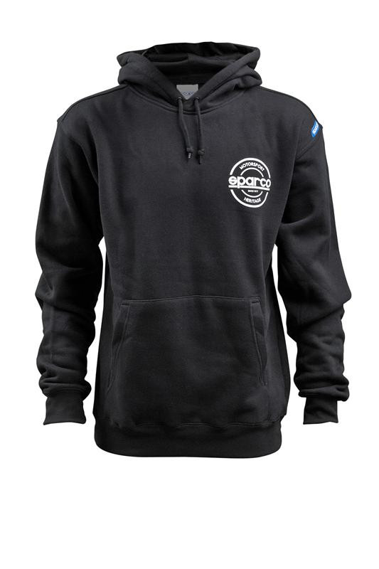 Sparco Sweatshirt Hooded S-Seal Blk Xlrg - SP03300NR4XL Photo - Primary