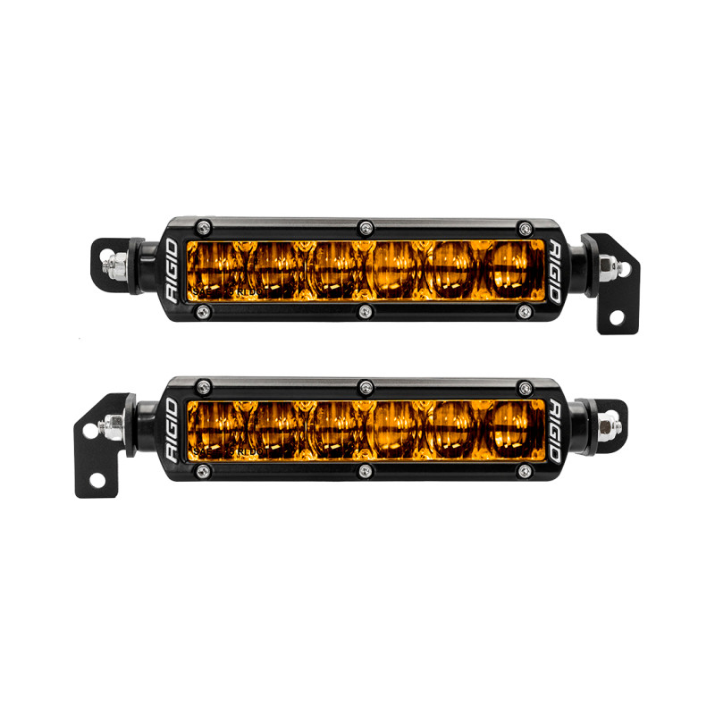 Rigid Industries 2022+ Toyota Tundra 6in SR-Series Selective Yellow Fog Light Kit - 37201 Photo - Close Up