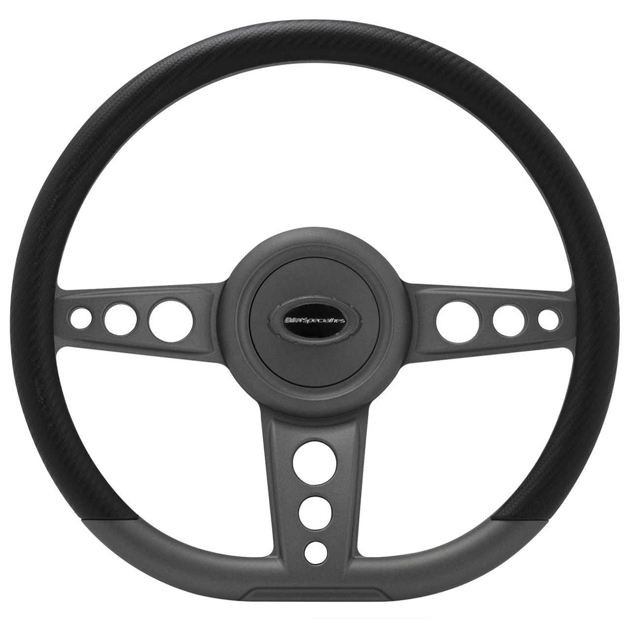 Steering Wheel 14in D- Shape Trans Am Gunmetal