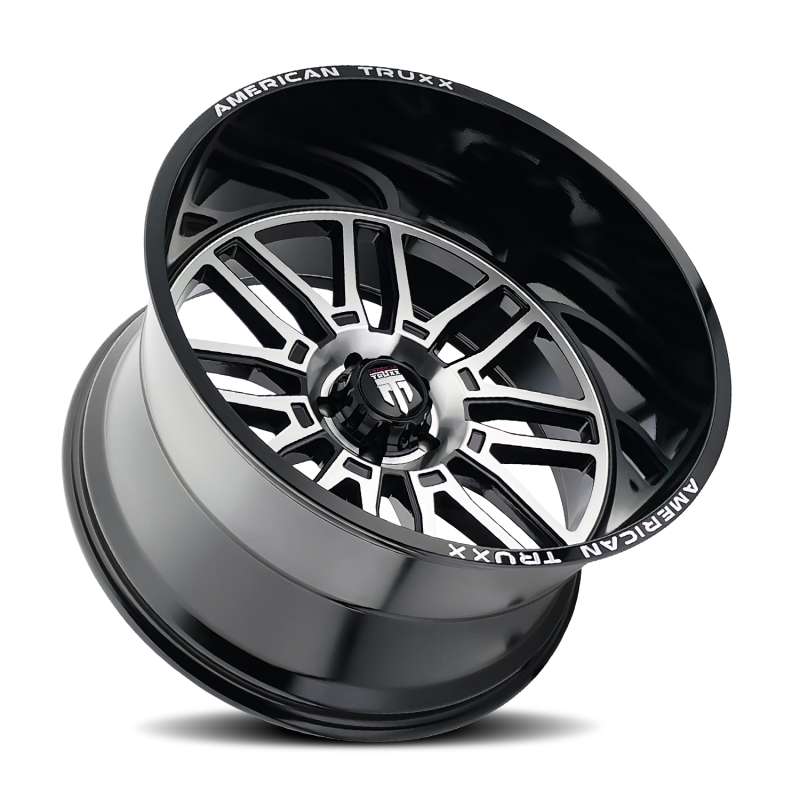 American Truxx AT1915 Restless 24x14 / 6x135 BP / -76mm Offset / 87.1mm Hub Gls Blk Mach Wheel - AT1915-24436BM Photo - Primary