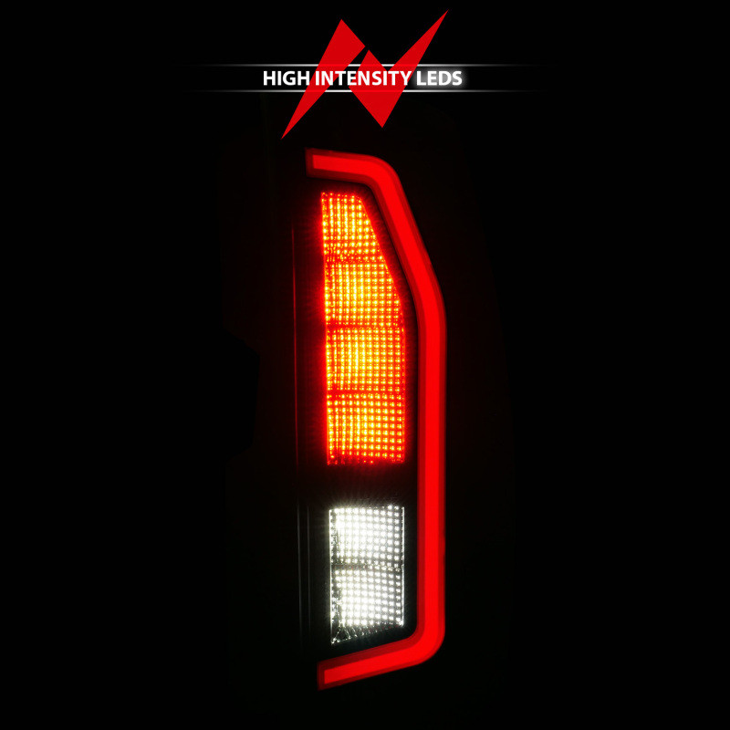 Anzo 07-14 Chevrolet Suburban / 07-14 GMC Yukon Black Full LED Tail Light Plank Style w/ Smoke Lens - 311488 Photo - Unmounted