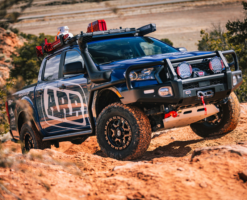 ARB BASE Rack 49in x 45in w/ Mount Kit and Deflector - BASE241 Photo - Mounted