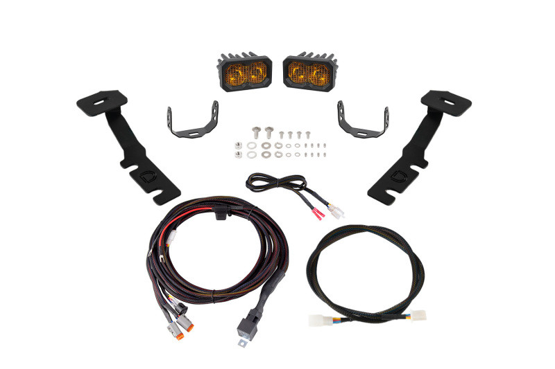 Diode Dynamics 19-25 Toyota RAV4 C2 2.0 LED Ditch Light Kit -  Sport Yellow Combo - DD8804 Photo - Primary
