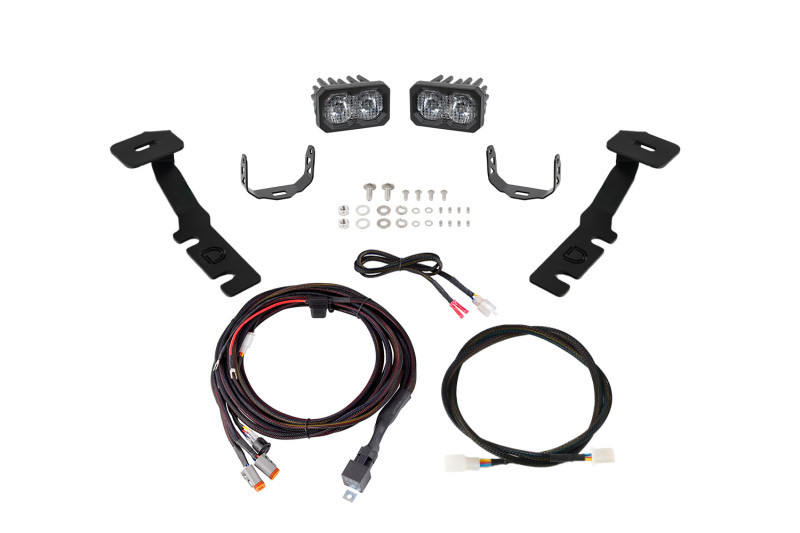 Diode Dynamics 19-25 Toyota RAV4 C2 2.0 LED Ditch Light Kit - Pro White Combo/Driving - DD8805 Photo - Primary