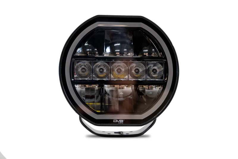 DV8 Offroad 7in Halo Elite Round Light w/ Accent Halo - White/Amber - BE7RW108W-H Photo - out of package