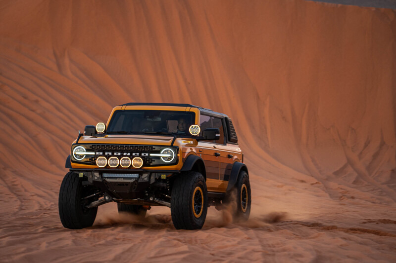 DV8 Offroad 21-25 Ford Bronco Tube Serries Front Bumper - Black Powdercoat - FBBR-08 Photo - out of package