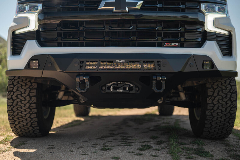 DV8 Offroad 2022+ Chevrolet Silverado 1500 Offroad Spec Series Front Bumper w/ Winch - FBCS1-08 Photo - out of package