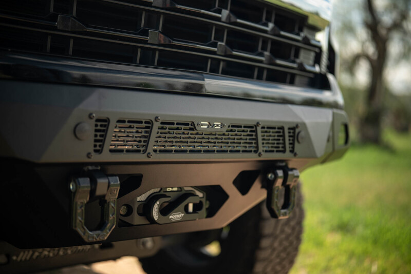 DV8 Offroad 2022+ Chevrolet Silverado 1500 Offroad Spec Series Front Bumper w/ Winch - FBCS1-08 Photo - out of package