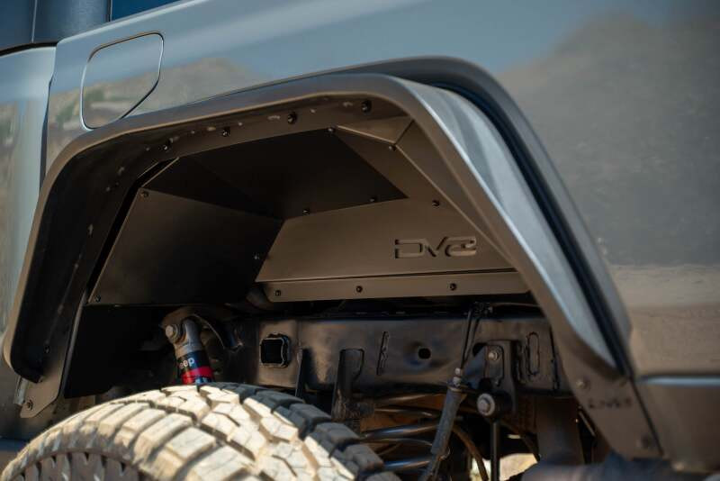DV8 Offroad 20-24 Jeep Gladiator JT Rear Inner Fender Liners - Satin Black - INFEND-07RB Photo - out of package