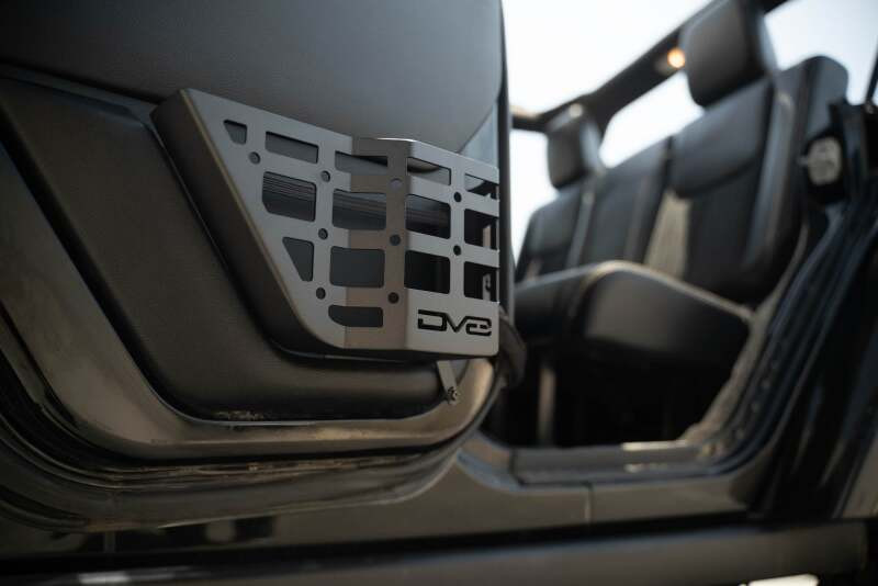 DV8 Offroad 11-18 Jeep Wrangler JK 4 Door Only Rear Door Pocket Molle Panels - Black - MPJK-06 Photo - out of package