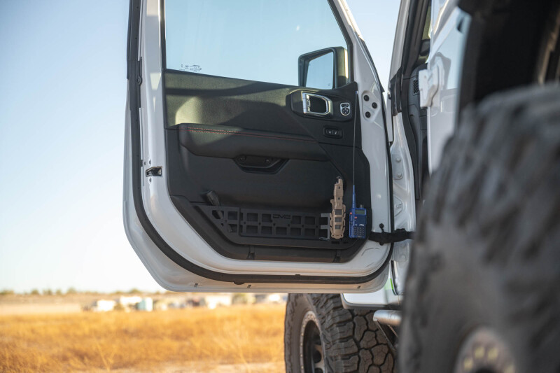 DV8 Offroad 18-25 Jeep Wrangler JL Electric Seat Front Door Molle Pockets - MPJL-10 Photo - out of package