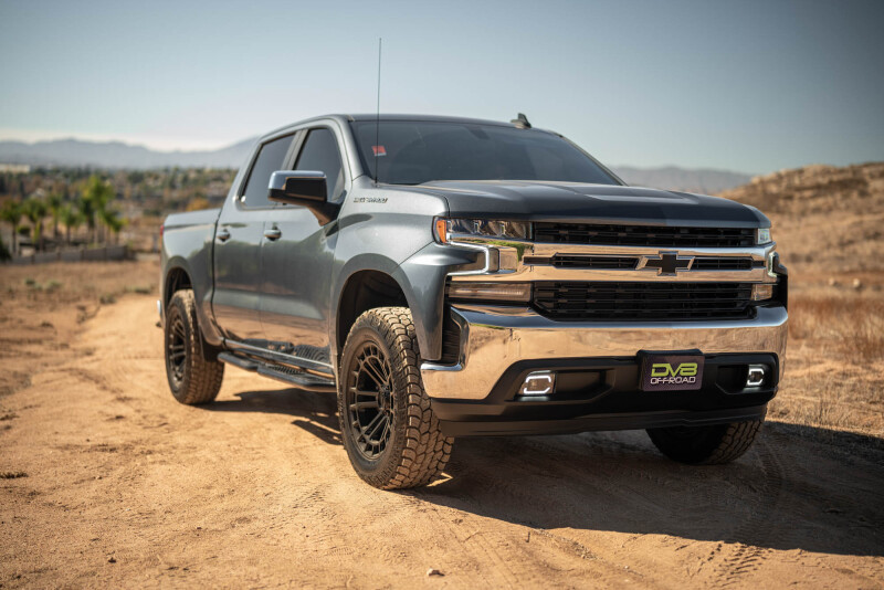 DV8 Offroad 19-24 GMC Sierra 1500 Crew Cab OE Plus Side Steps - Black Steel - SRCS1-01 Photo - out of package