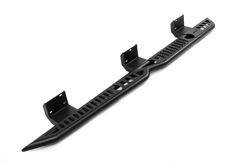 DV8 Offroad 19-25 RAM 1500 Crew Cab OE Plus Side Steps - Black Steel - SRDR1-01 Photo - out of package