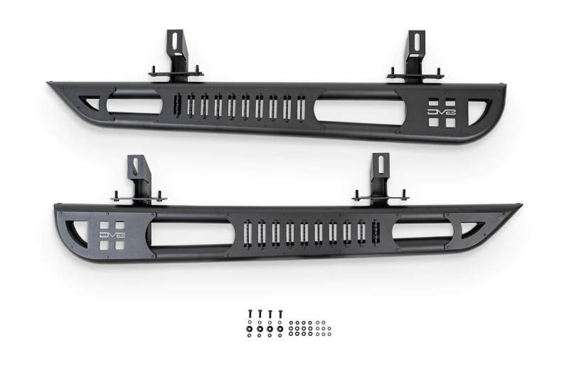 DV8 Offroad 2018+ Jeep Wrangler JL 2-Door Bolt-On OE Plus Side Steps - SRJL-10 Photo - out of package