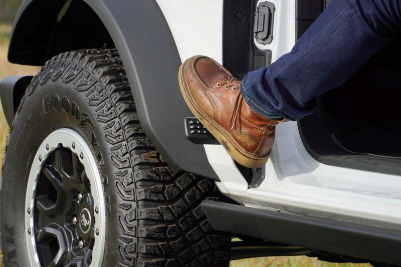 DV8 Offroad 2021+ Ford Bronco Foot Peg Pair - Black - STBR-01 Photo - out of package