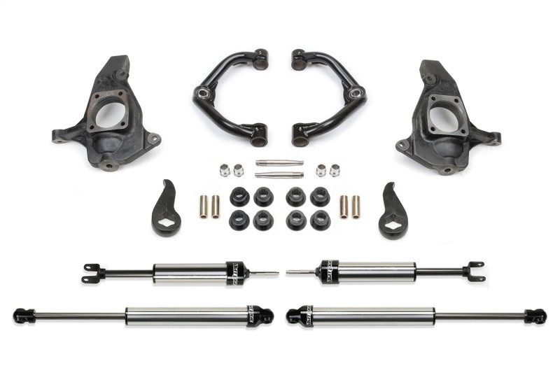 Fabtech 11-19 GM C/K2500HD/3500HD 4in Ultimate System w/Uniball UCA & DL Shocks - FTS21202 Photo - Primary