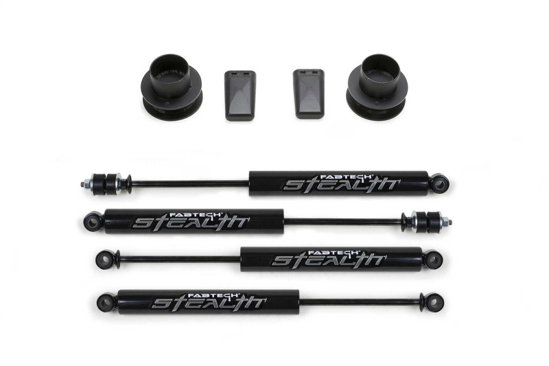 Fabtech 14-18 Ram 2500/3500 4WD 2.5in Coil Spacer Kit - Component Box w/Stealth Shock Absorbers - FTS23155 Photo - Primary