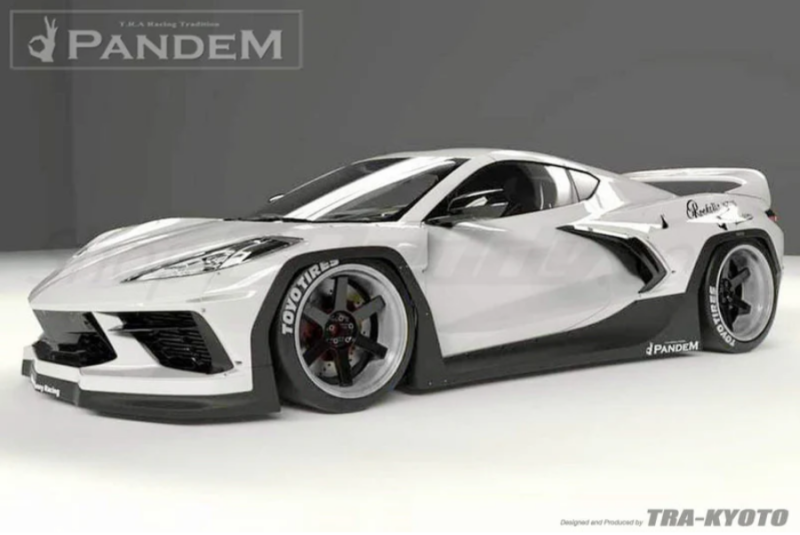 GReddy Pandem RB 2020+ Chevrolet Corvette C8 Complete Wide Body Aero Kit w/ Wing - 66980800 User 1