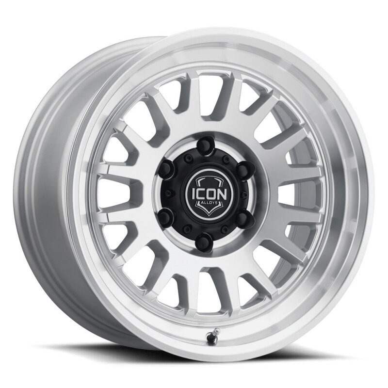 ICON Anza 17x8.5 5x150 25mm Offset 5.75in BS Silver Machined Wheel - 8217855557SM Photo - Primary