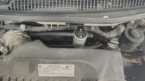 J&L 21-25 Chevy Express/ GMC Savana 6.6L Oil Separator 3.0 Driver Side - Clear Anodized - 3128D-C Photo - Mounted
