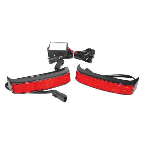 Letric Lighting Stiletto Saddlebag Lights Black - LLC-SSBL-B Photo - Primary