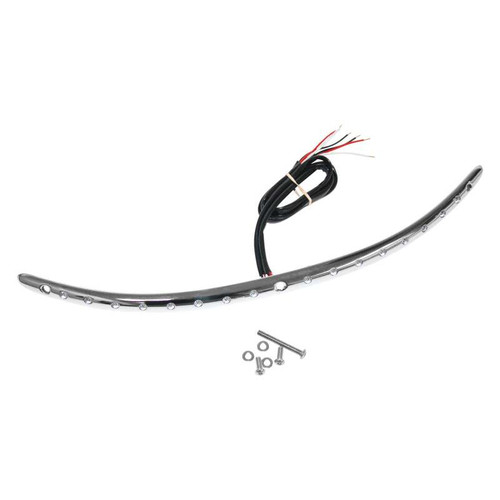 Letric Lighting Windshield Turn Signal Trim Strip Chrome/Amber - LLC-WT-STS Photo - Primary