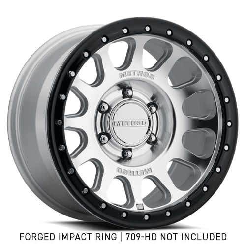 Method Beadlock Ring - 18in Forged - Style 1 - Gloss Black - GR-10018-GB Photo - Close Up