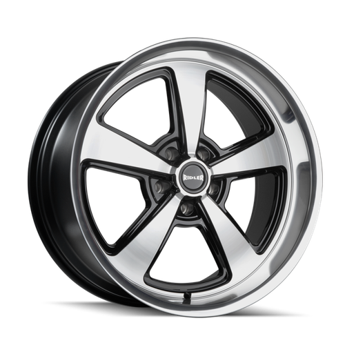 Ridler 652 20x8.5 / 5x127 BP / 0mm Offset / 83.82mm Hub Gls Blk w/ Diamond Cut Face & Lip Wheel - 652-2873GBD Photo - Primary