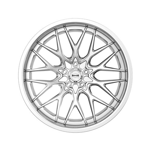 Ridler 681 22x10.5 / 5x120.65 BP / 10mm Offset / 83.82mm Hub Brushed w/ Polished Lip Wheel - 681-22161P Photo - Primary