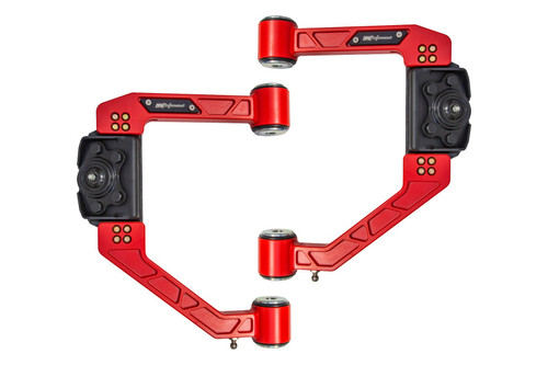 UMI Performance 15-25 Ford F-150 Adjustable Upper A-Arm Kit - Red - 6565-R Photo - Primary