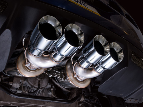 AWE Tuning C6 Chevrolet Corvette Z06/ZR1 Touring Edition Axle-Back Exhaust w/ Chrome Silver Tips - 3015-42606 Photo - Mounted