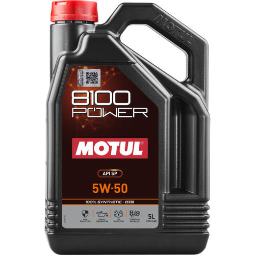 Motul 5L 8100 Power 5W50 Full Synthetic Engine Oil - 111812 Photo - Primary