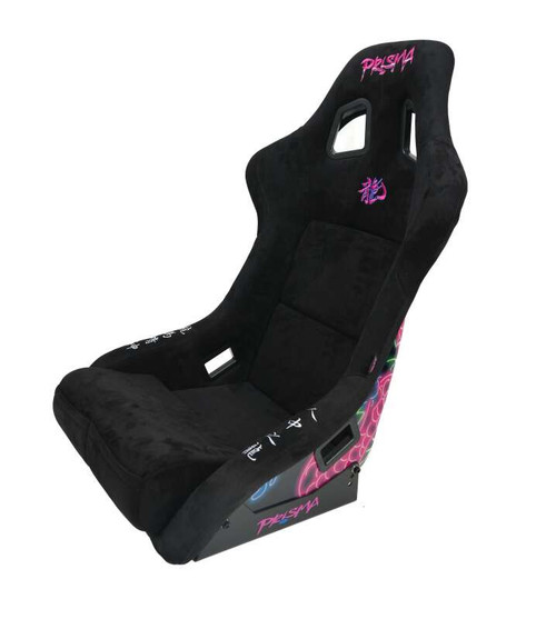 NRG FRP Bucket Seat (Large) Black Alcantara w/ Dragon Livery - FRP-302BK-DRGN-N User 1